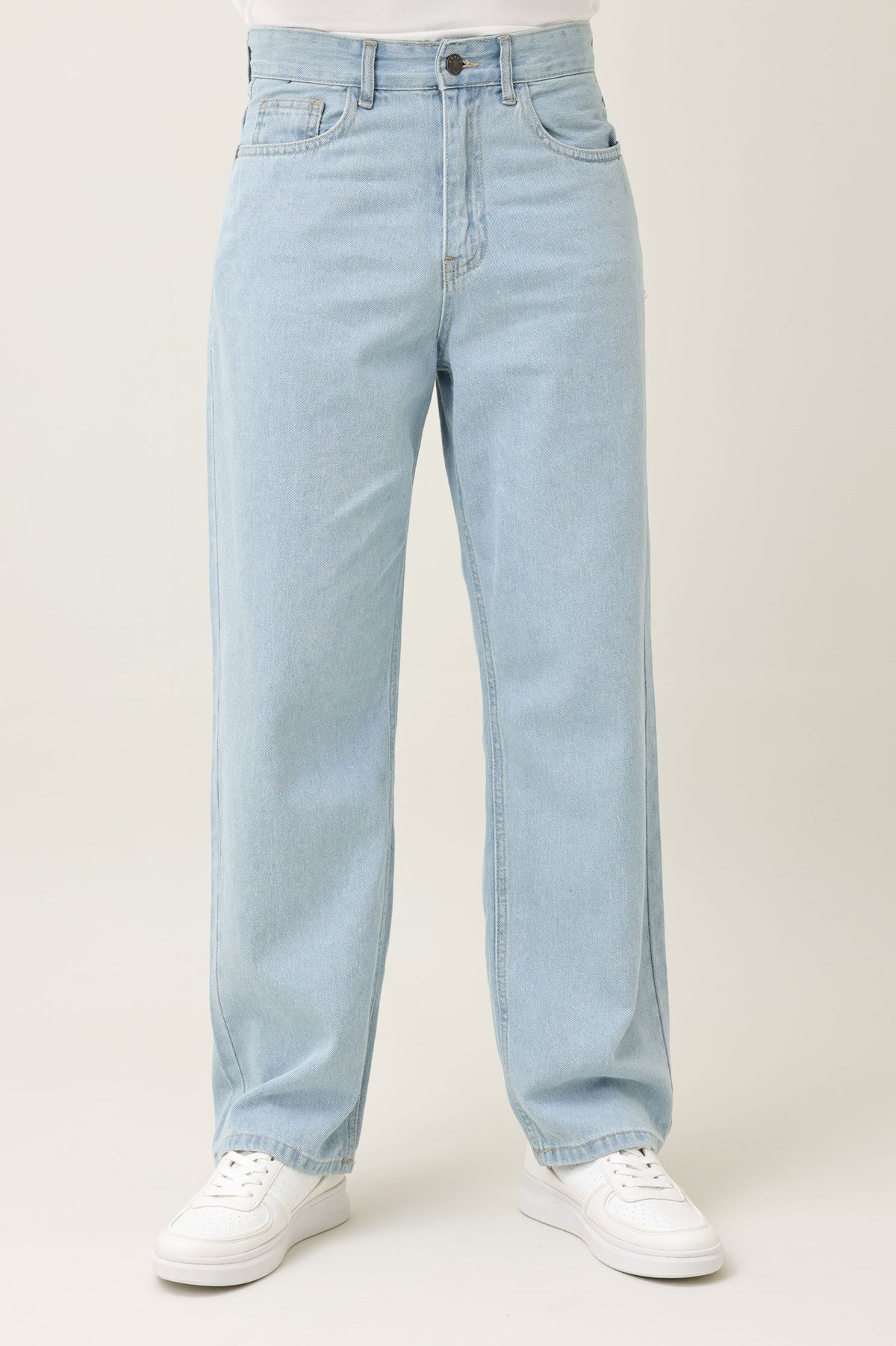 LINEAR FIT JEANS-LT-BLUE