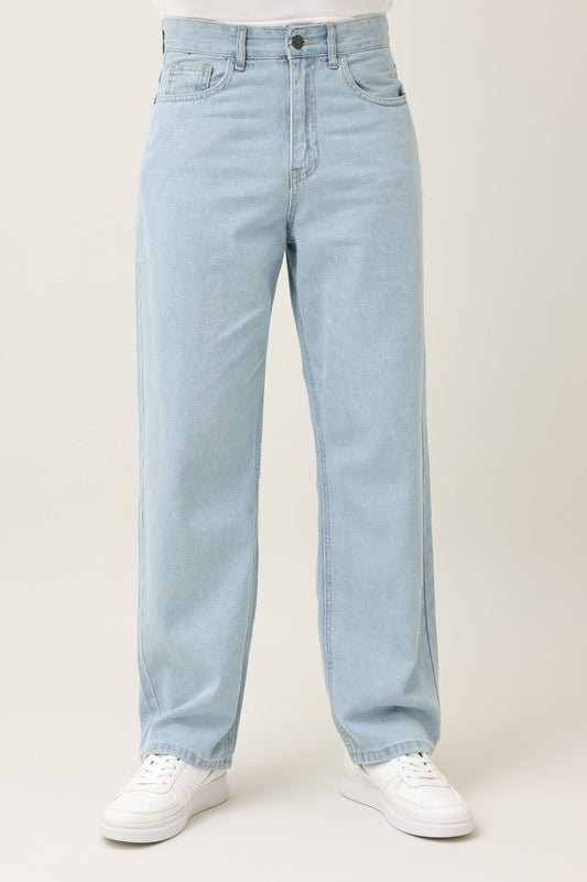 LINEAR FIT JEANS-LT-BLUE