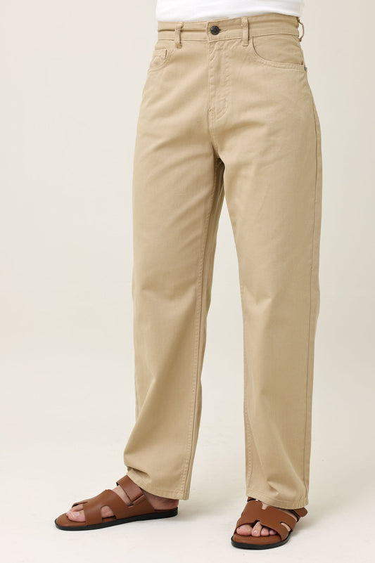 LINEAR FIT JEANS-KHAKI
