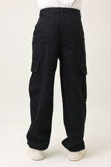FUNCTION STACK CARGO JEANS-BLACK