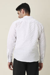HERITAGE KURTA TOP-WHITE