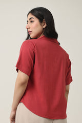 SOFT GENTLE TOUCH TOP-RED