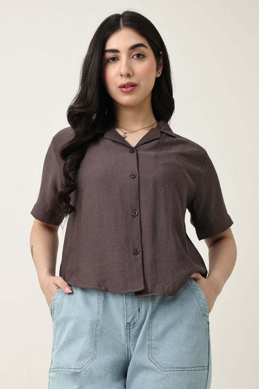 SOFT GENTLE TOUCH TOP-D/BRWN