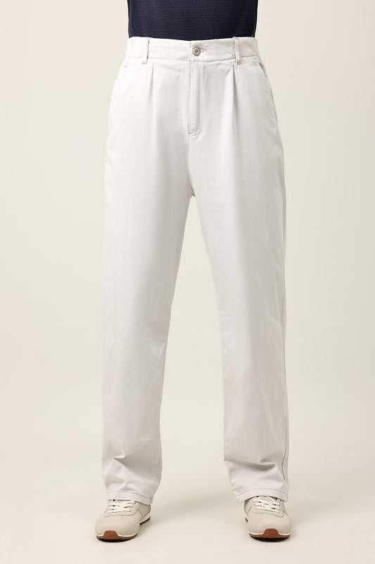 SMART FALL CASUAL BOTTOM-ASH/WHT