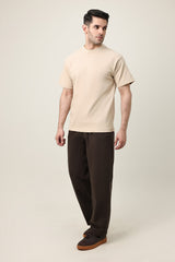 ELEGANT TAPER STRUCTURE PANT-COFFEE