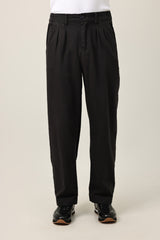 ELEGANT TAPER STRUCTURE PANT-DK/GREY