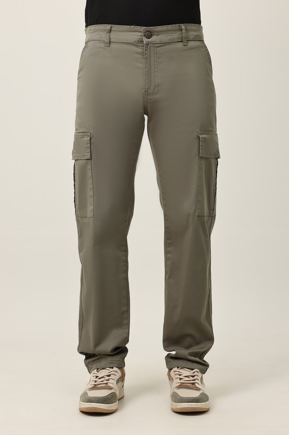 SMOOTH TAILORED BOTTOM-GREEN