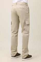 SMOOTH TAILORED BOTTOM-BEIGE