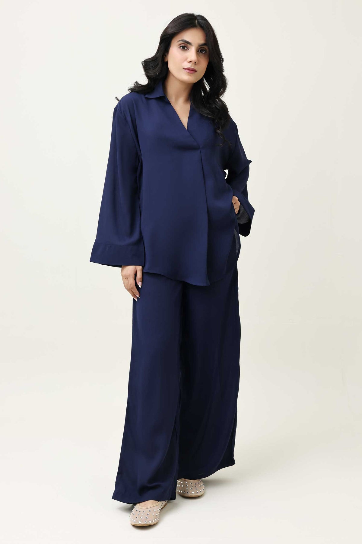 CAVIAR RELAX CO-ORD-NAVY