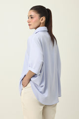 MAJESTIC FALL CASUAL SHIRT-SKY/BLU