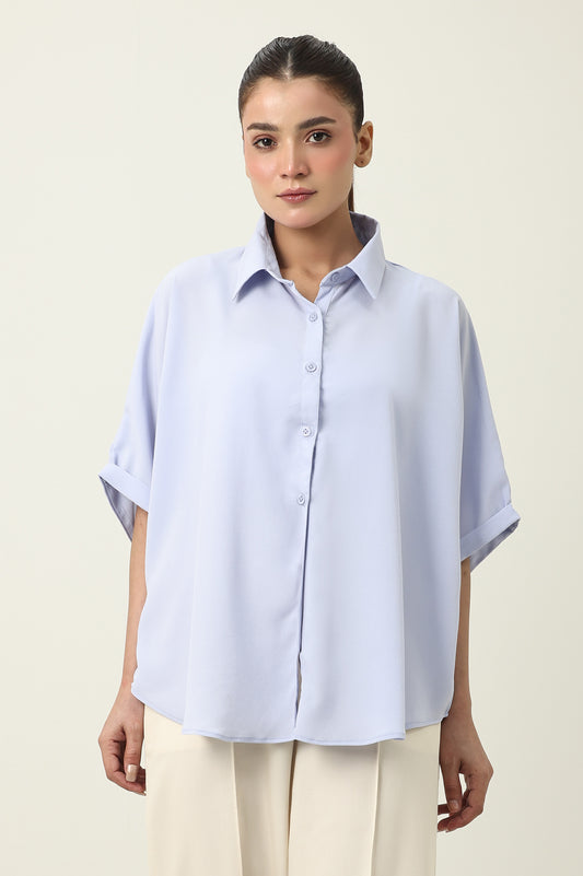 MAJESTIC FALL CASUAL SHIRT-SKY/BLU