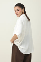 MAJESTIC FALL CASUAL SHIRT-WHITE