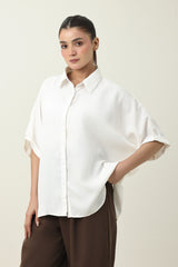 MAJESTIC FALL CASUAL SHIRT-WHITE