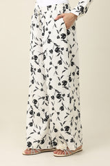 SPRING WHISPER CO-ORD SET-WHT/BLK