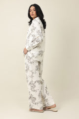 SPRING WHISPER CO-ORD SET-WHT/GREY