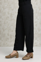 CLASSIC TAILORED ELEGANCE TROUSERS-BLACK