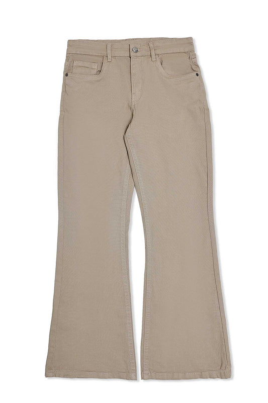 MOD WALK FLARE BOTTOM-BEIGE
