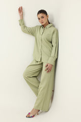 MODEST COMFORT CO_ORD SET-GREEN