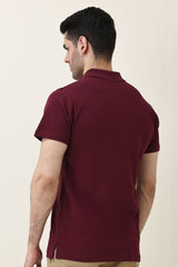 PRIMEWEAVE SOLID POLO-MAROON