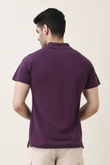 PRIMEWEAVE SOLID POLO-PURPLE