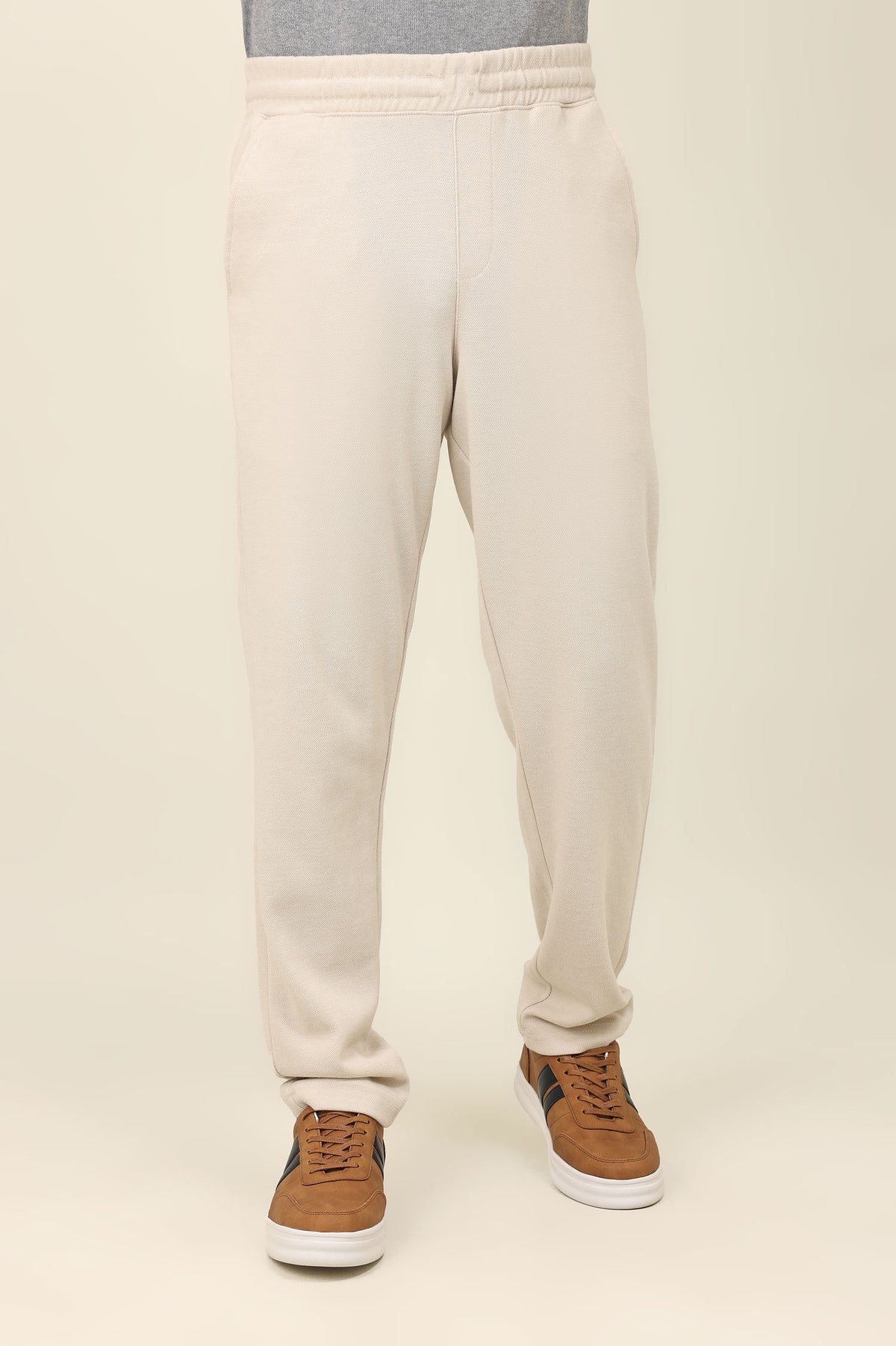 CASUAL JOG PANT-KHAKI