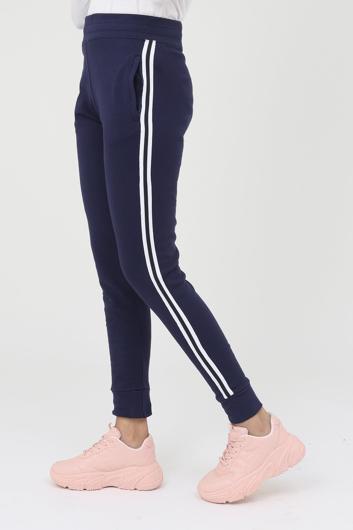 WOMEN SOFT PAJAMA-NAVY/WNW