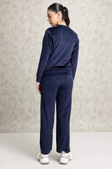 VELVET MATCHING CO-ORD SET-NAVY