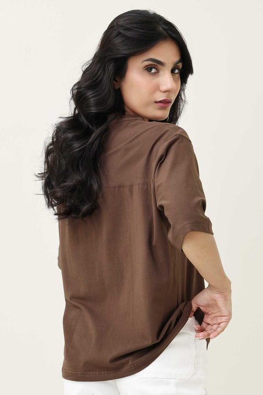 COFFEE LAYBACK TEE-COFFEE