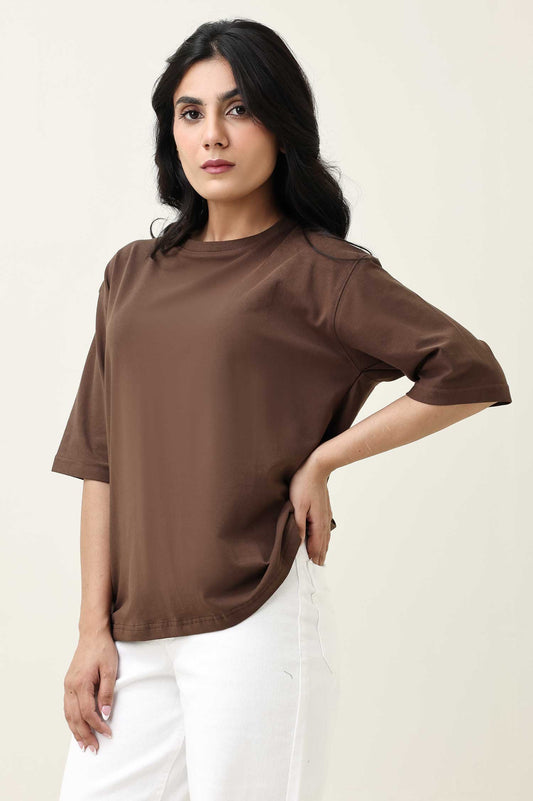 COFFEE LAYBACK TEE-COFFEE
