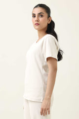 RIBCLASSIC TEE-BEIGE