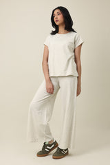 CALM EASE CASUAL TOP-OATMEAL