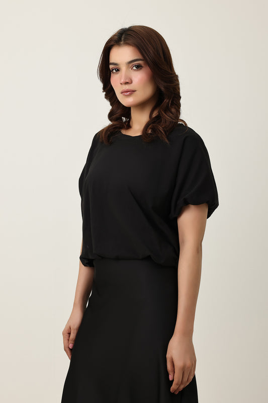 EASY FIT TOP-BLACK
