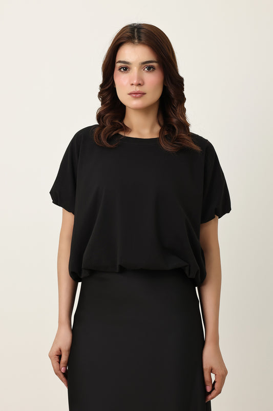 EASY FIT TOP-BLACK