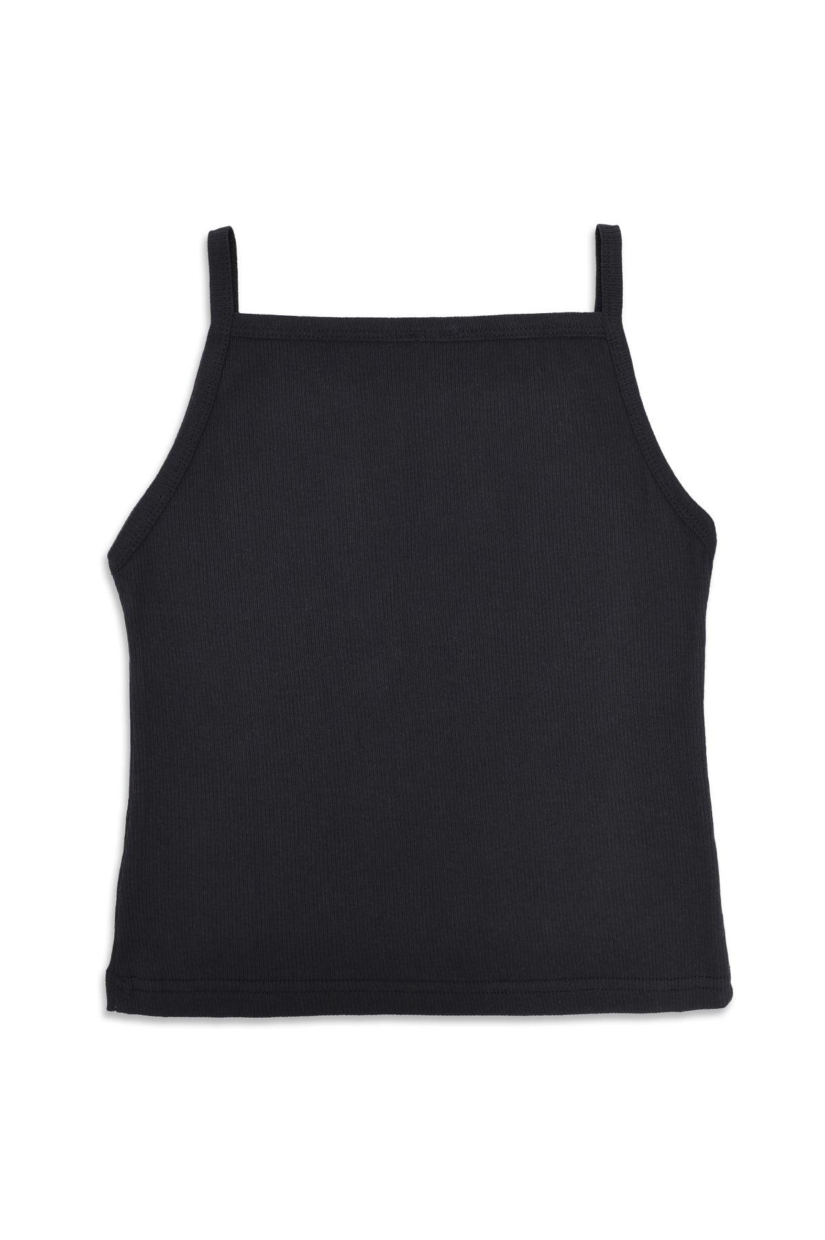 SQUARE-NECK CAMISOLE-BLACK