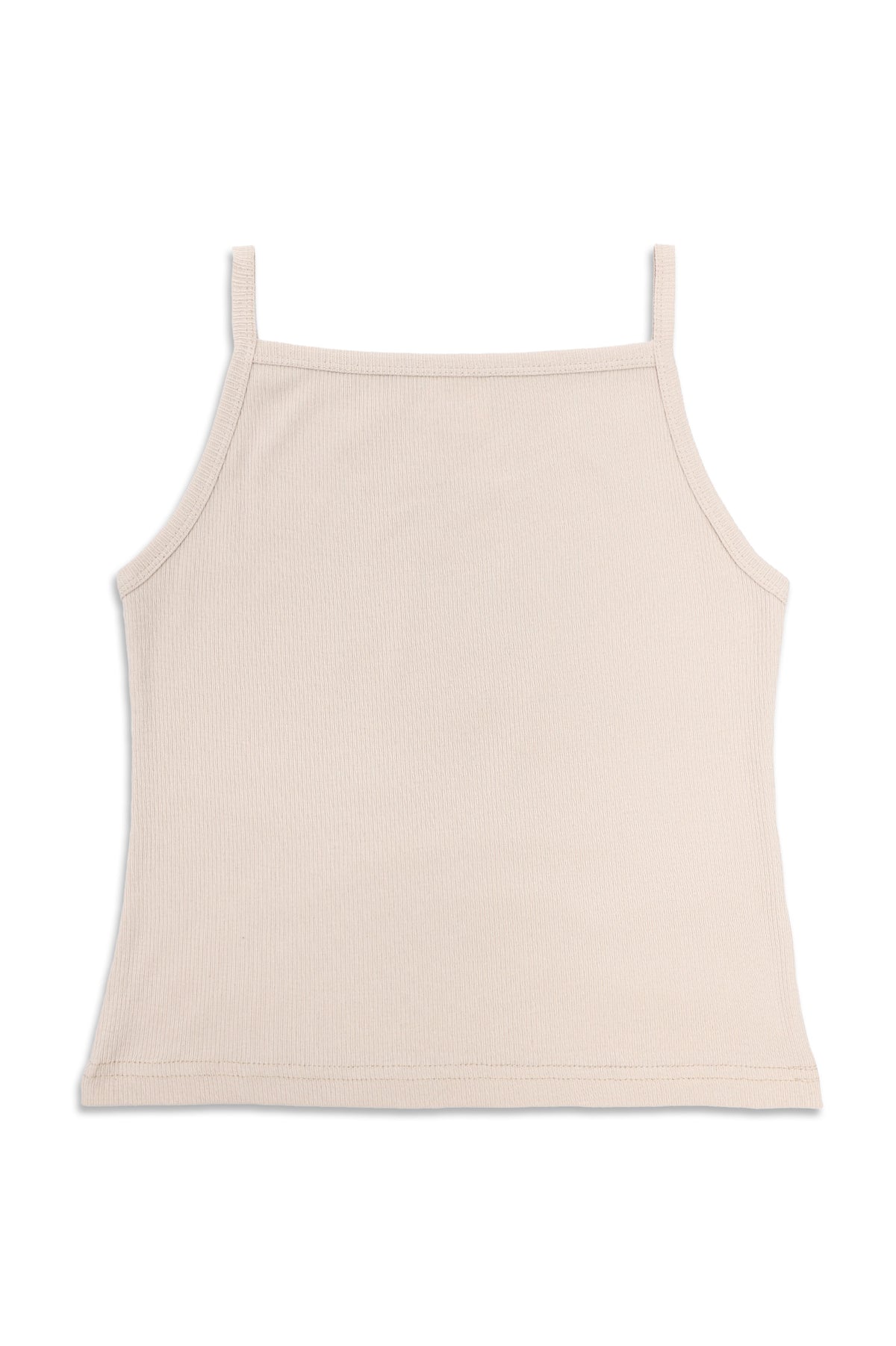 SQUARE-NECK CAMISOLE-BEIGE
