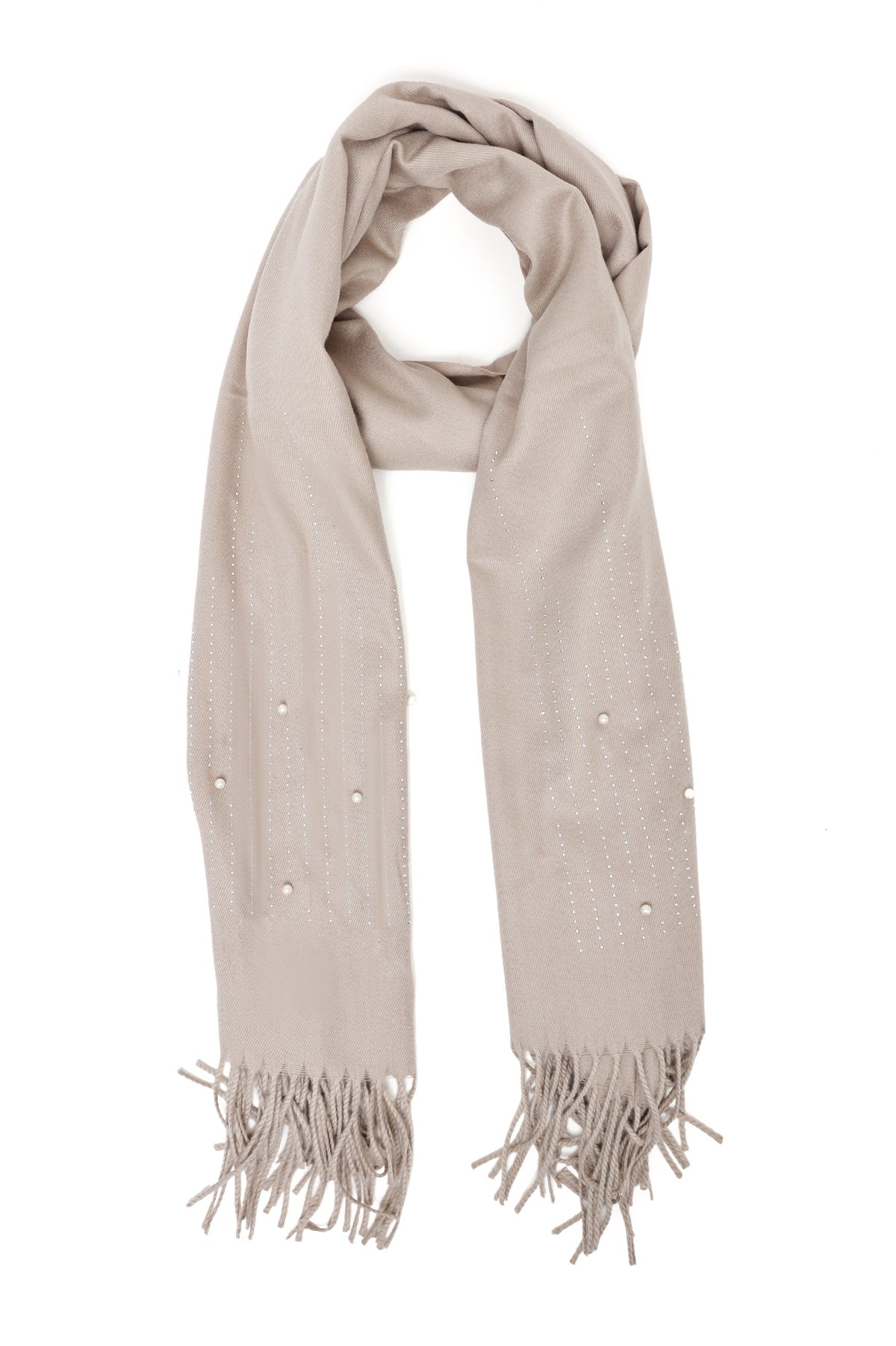 EMBELLISHED WOOLEN SCARF