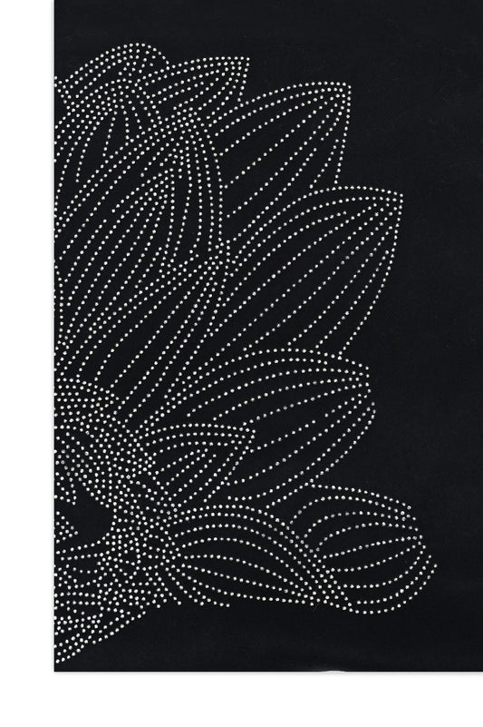 STUDDED WOOLEN SCARF