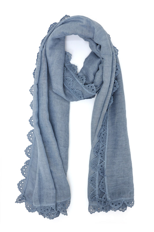 MOONLACE SCARF-GREY