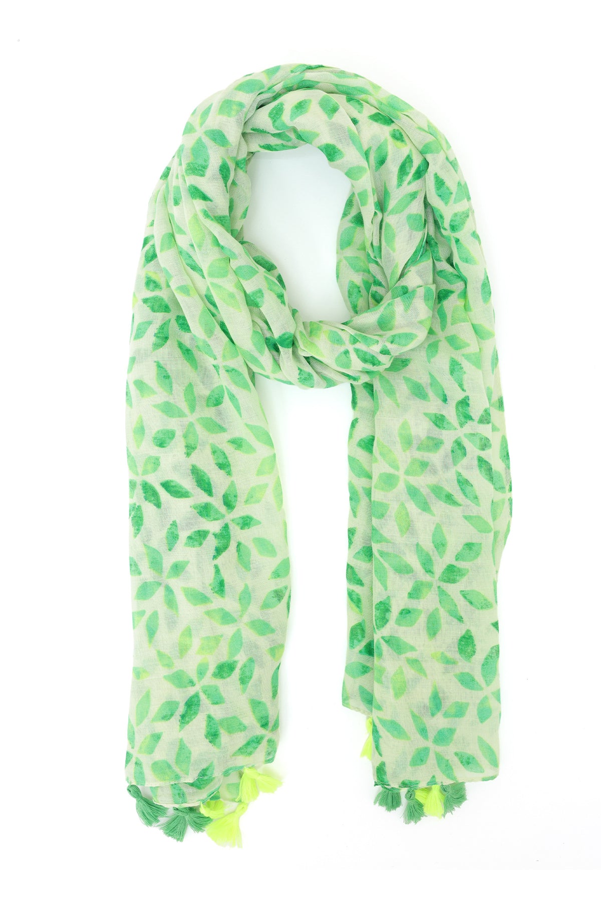WINDLEAF SCARF-GREEN