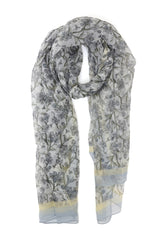 FLORIQUE MESH DRAPE-GREY