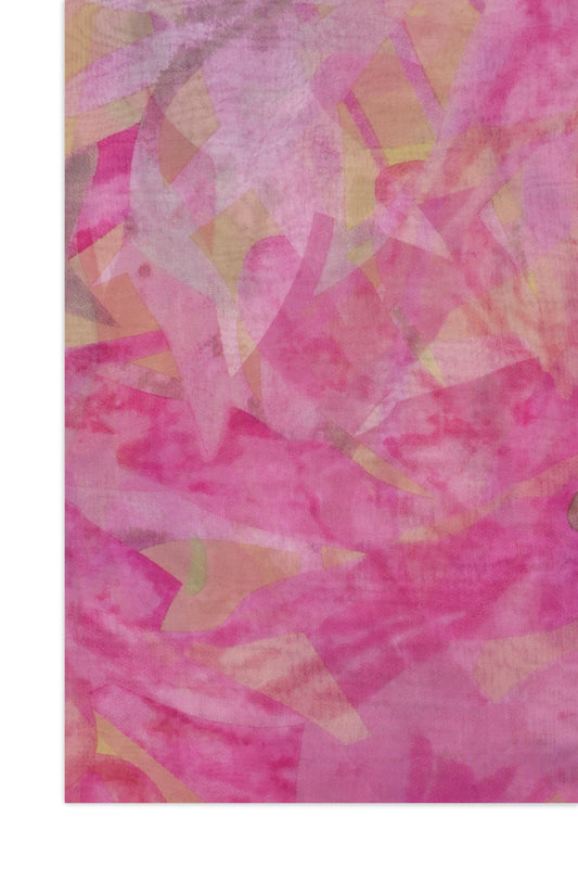 SUNPETAL MISTY TONE SCARF-PINK