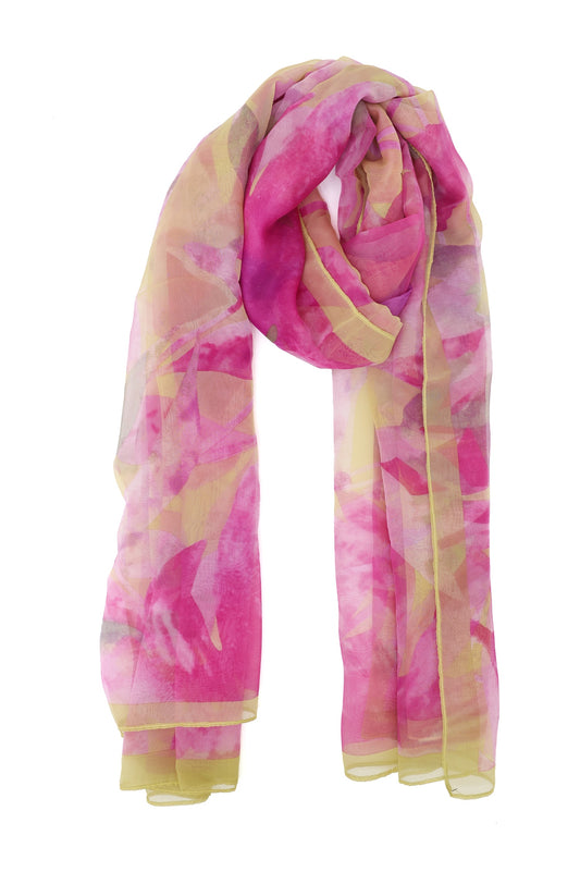 SUNPETAL MISTY TONE SCARF-PINK