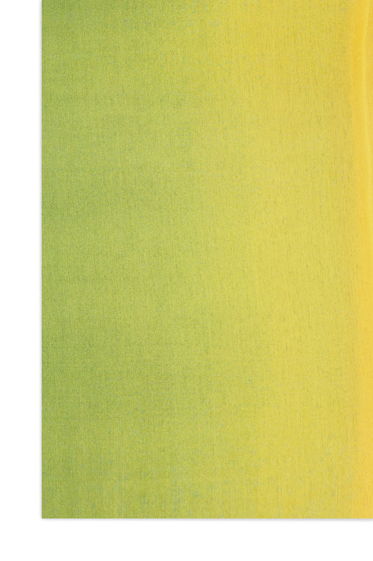 LUMIGRAD SHEER CHIFFON SCARF-OLIVE/YELLOW