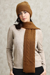 COZY KNIT HAT AND SCARF SET