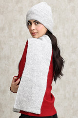 WARM WOOLEN BEANIE AND SCARF DUO