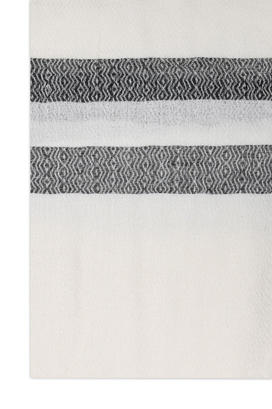 PREMIUM WEAVE ESSENTIAL SCARF-WHITE