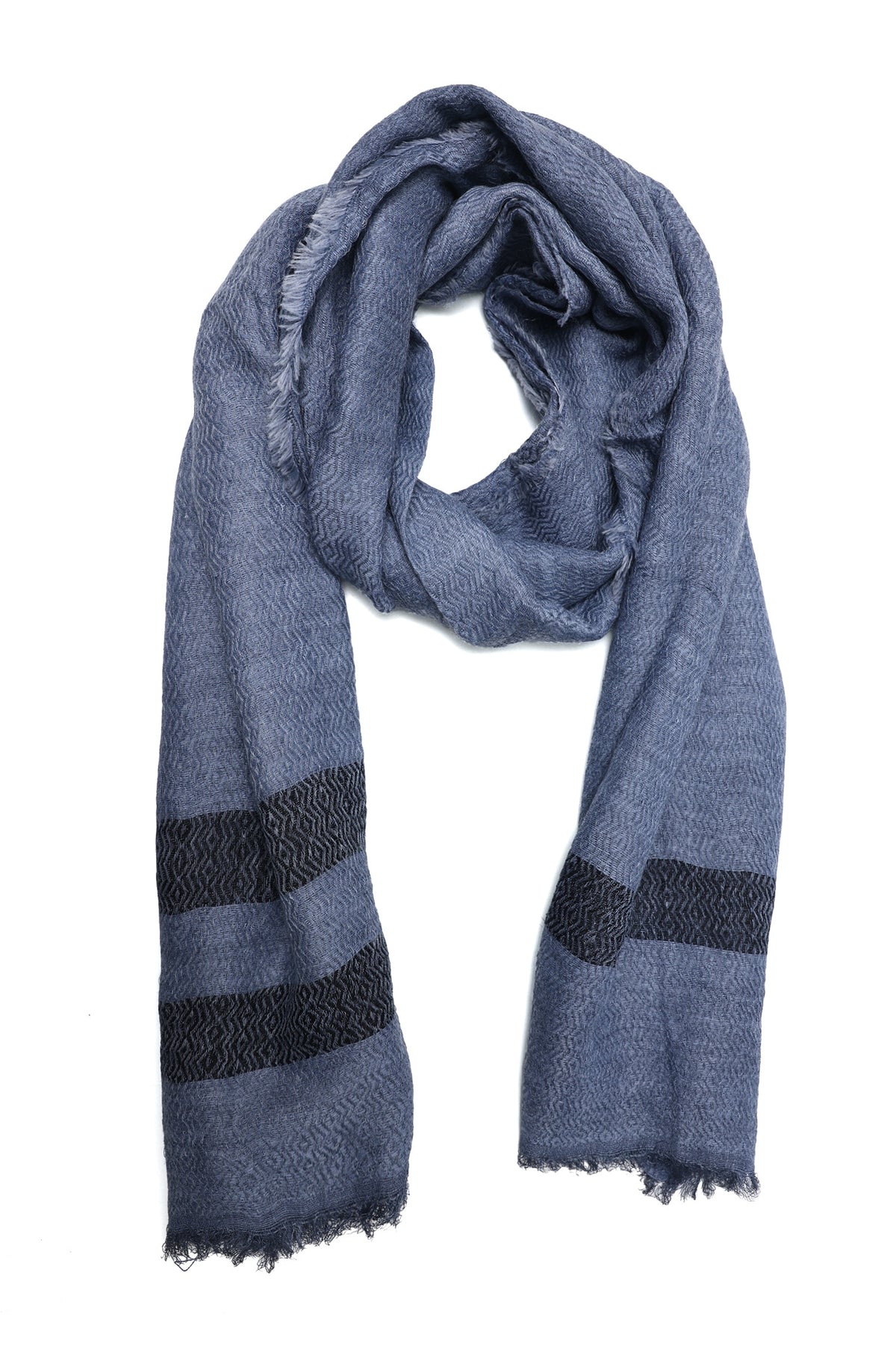 PREMIUM WEAVE ESSENTIAL SCARF-LT/BLU