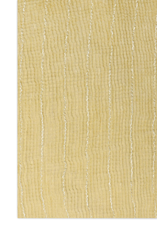 SOFT CRINKLE TEXTURE SCARF-YELLOW