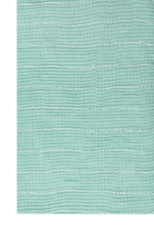 SOFT CRINKLE TEXTURE SCARF-AQUA