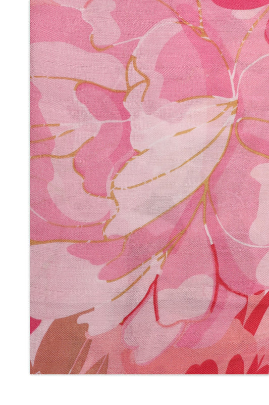 GARDEN BLOSSOM DRAPE WRAP-PINK
